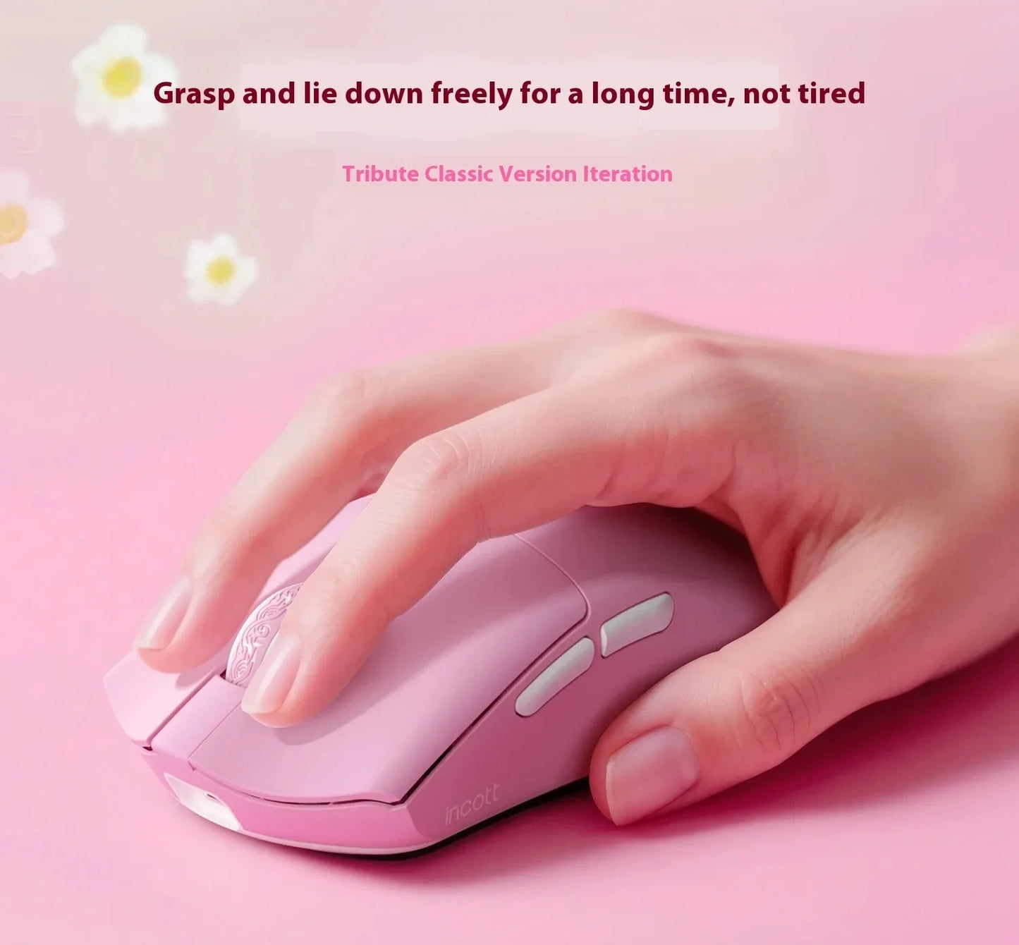 Incott 029 Kabellos Gaming-Maus - PAW3395 32000dpi 34g