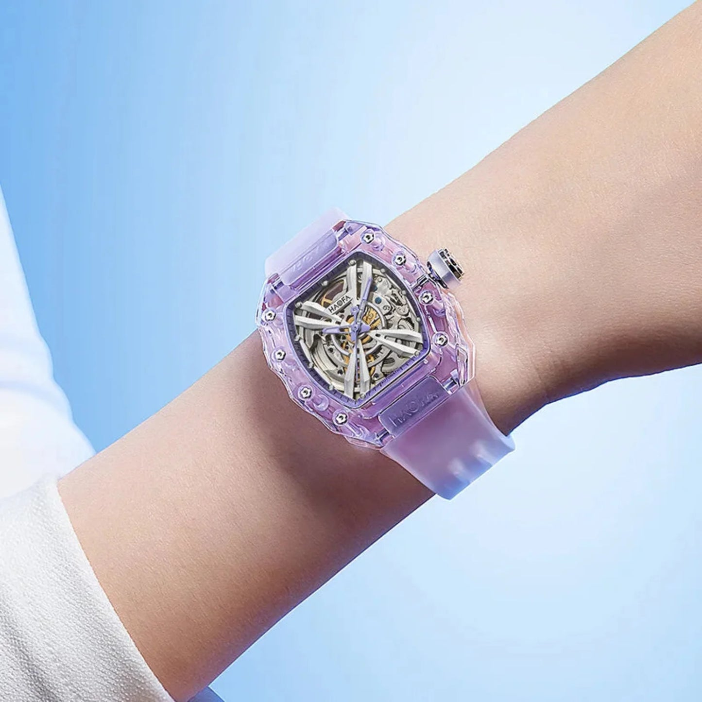 Haofa luminous crystal watch automatic mechanical timepiece