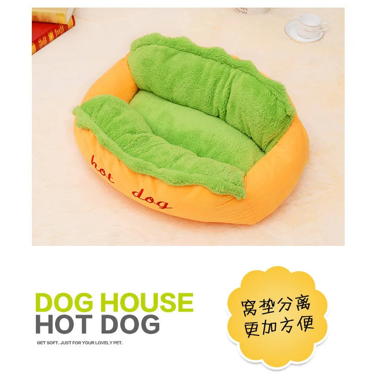 Warmes Hunde Bett 2025 - Abnehmbar Weiche Liege für Große Hunde - Waschbar Elastisch Welpe Katze Haustier Haus Sofa Indoor Zwinger