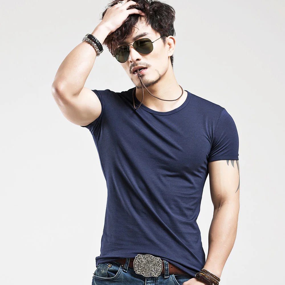 Herren T-Shirt 2025 - MRMT Brand 10 Farben Fitness V-Neck S-5XL Casual