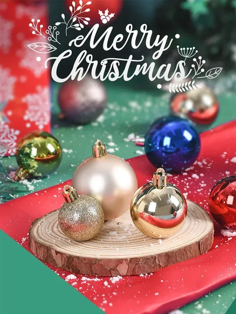 Choice A Weihnachtskugeln - Inhalt 24 Stück, Größe 3 cm