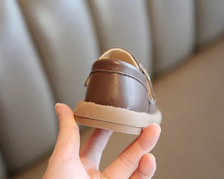 Jungen Casual Schuhe 2025 - Kleinkind Flache Loafer Slip-On - Frühling Herbst Runde Zehen Klassische Schnalle Hochzeit