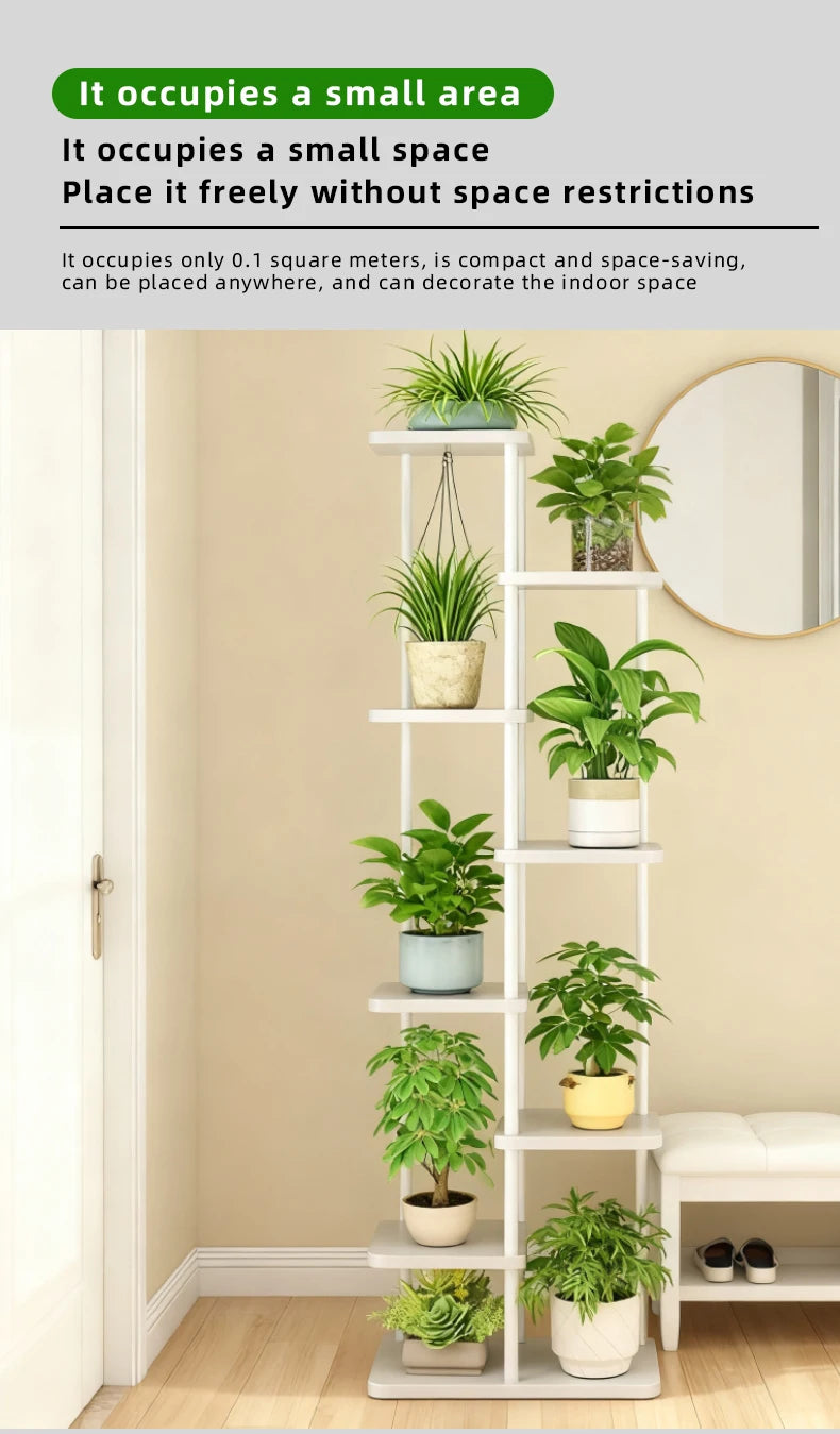 MTShiningFrame Pflanzenständer 7 Ebenen Metallrahmen Montage