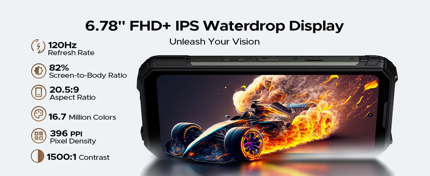 DOOGEE V Max LR Laser-Entfernungsmesser - 20500 mAh, 45W, 6,78 Zoll