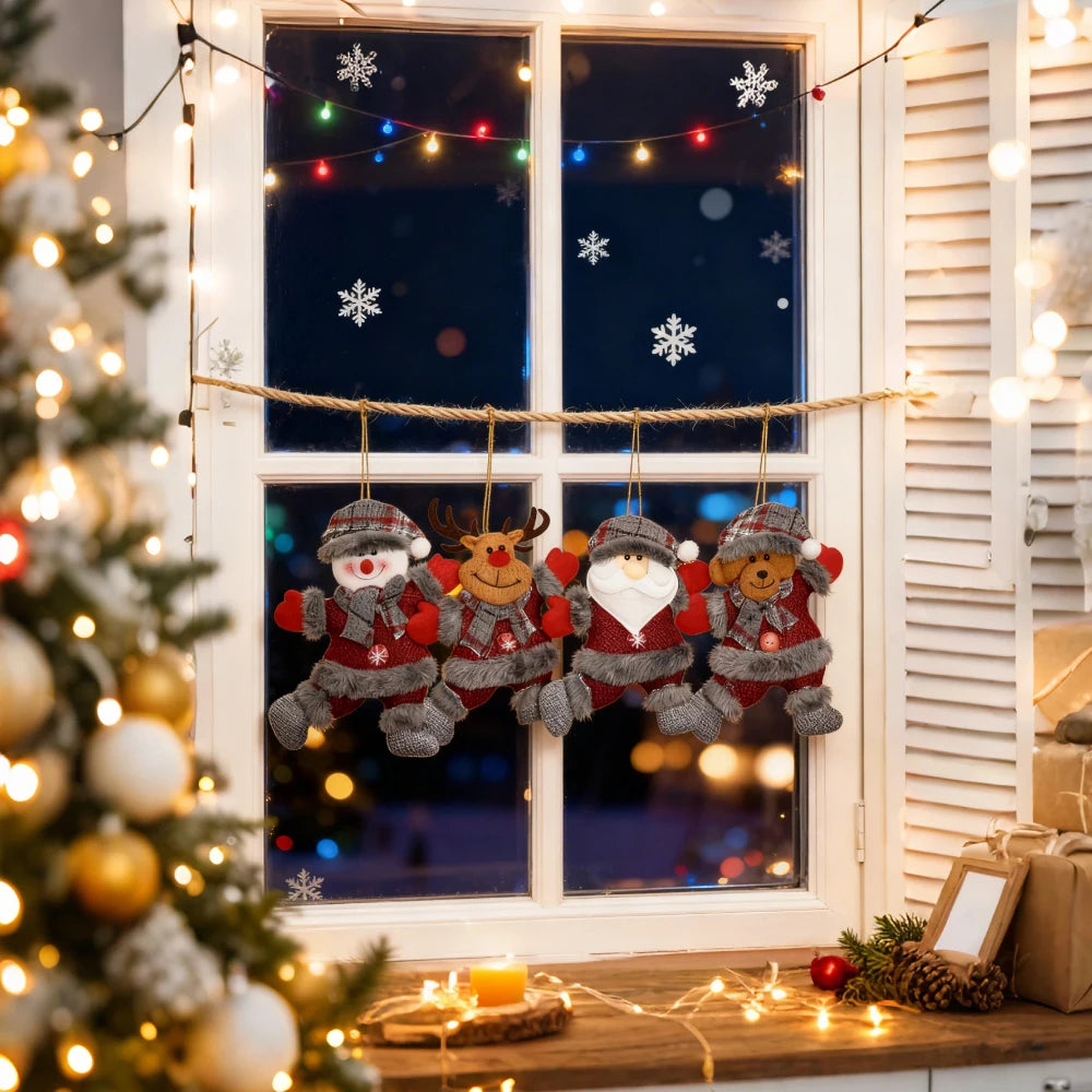 Choice Schneemann Anhänger - Klein Kunststoff 4er Set