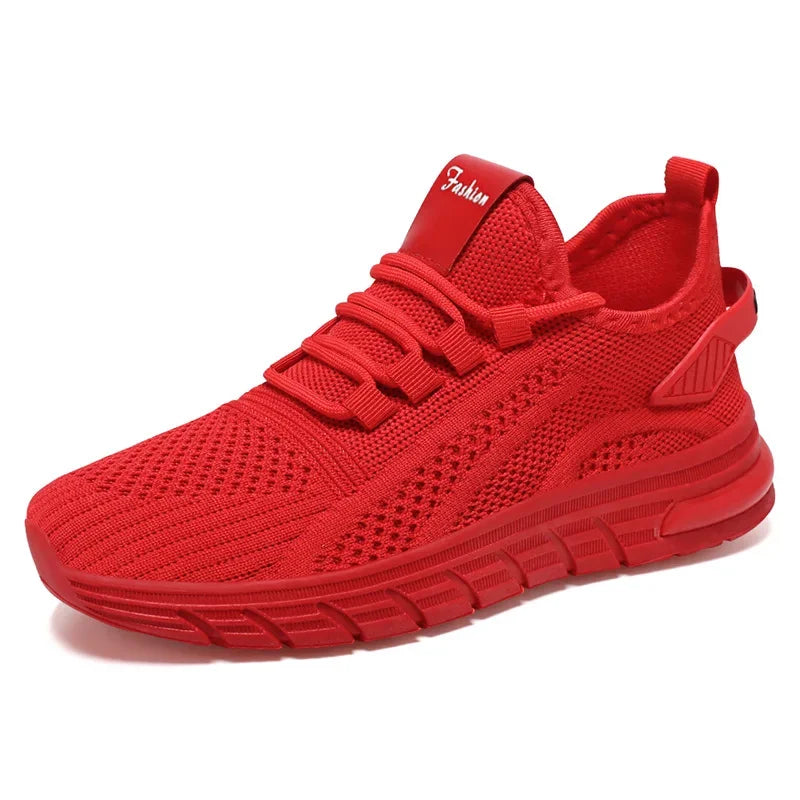 Lucyever L6228 Atmungsaktiv Sneaker - Weiß Mesh Slip On