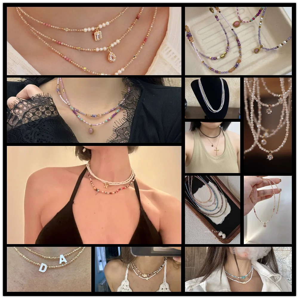 Mărgele de zirconiu Vinswet fațetate - 2-4 mm, 36-38 cm, 3-10 g