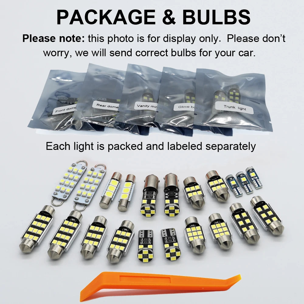 Complete Car LED Bulb Interior Light Kit For Audi A1 8X A3 8L 8P 8V A4 B5 B6 B7 B8 A5 A6 C5 C6 C7 A7 Q5 8R Q7 4L Accessories