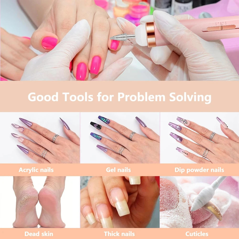 SEIZON Tragbar Nagelbohrer - 1 Einheit Elektrisch Kompakt