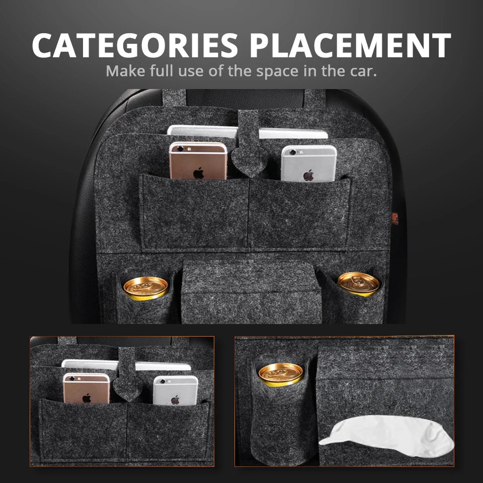 Choice Organizer Rücksitz Tasche - Filz 6 Taschen Universal