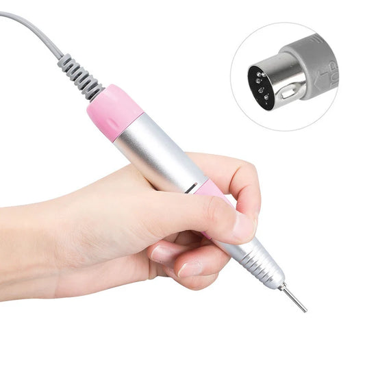Electric Nail Drill Pen Handle File Polish Grind Machine Handpiece Manicure Pedicure Tool DC & 3 PIN Nail Drill Accessories