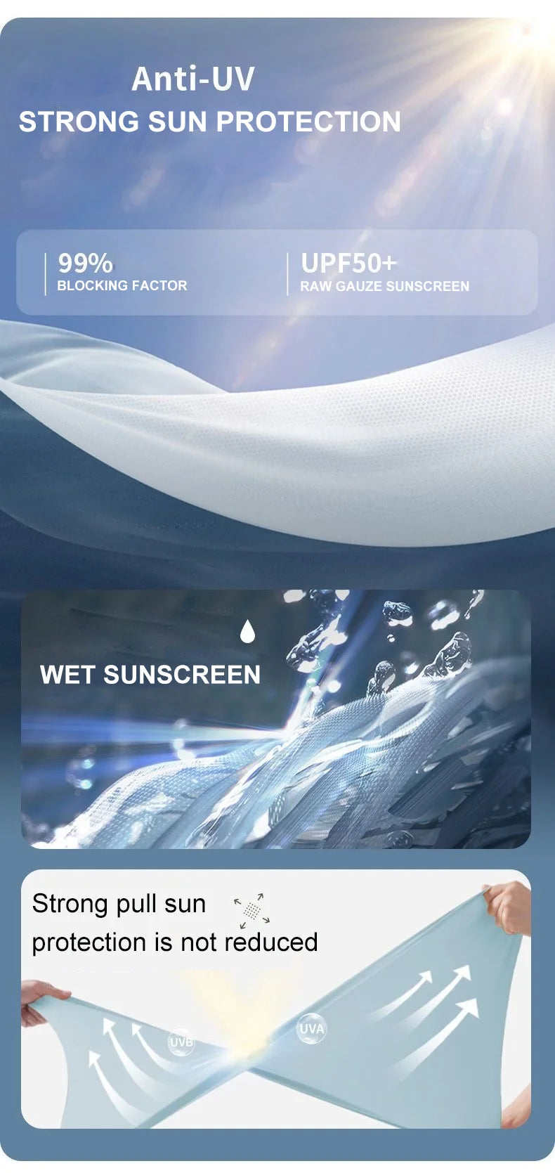 Lngxo Wasserdichte Wanderjacke - UV-Schutz, Größe M/L