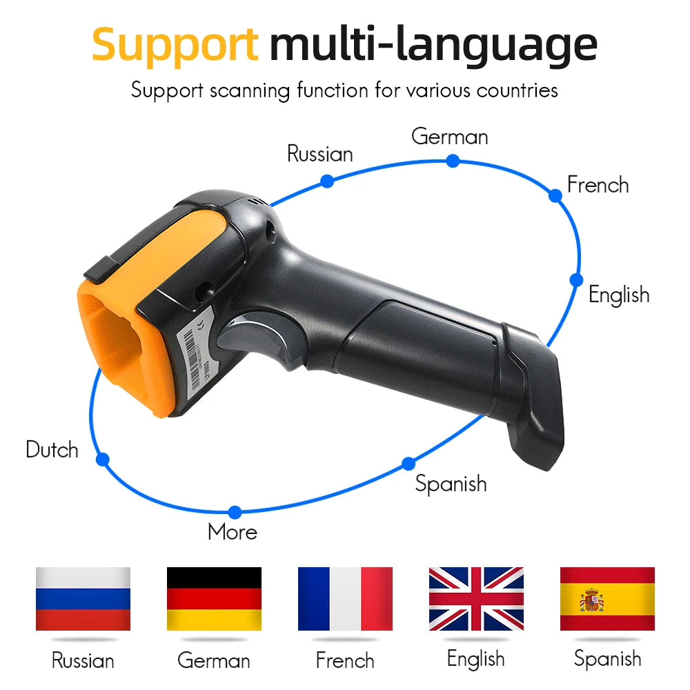 CHIYI Scanner 1D 2D Handheld Bluetooth - 300x300 100Hz A6