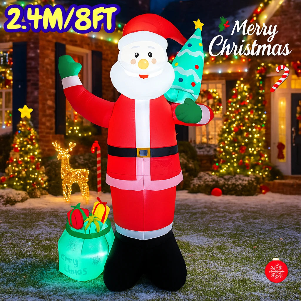 CN Guangdong Santa Claus Aufblasbar - Größe 2,4 m LED-Lichter Stoff