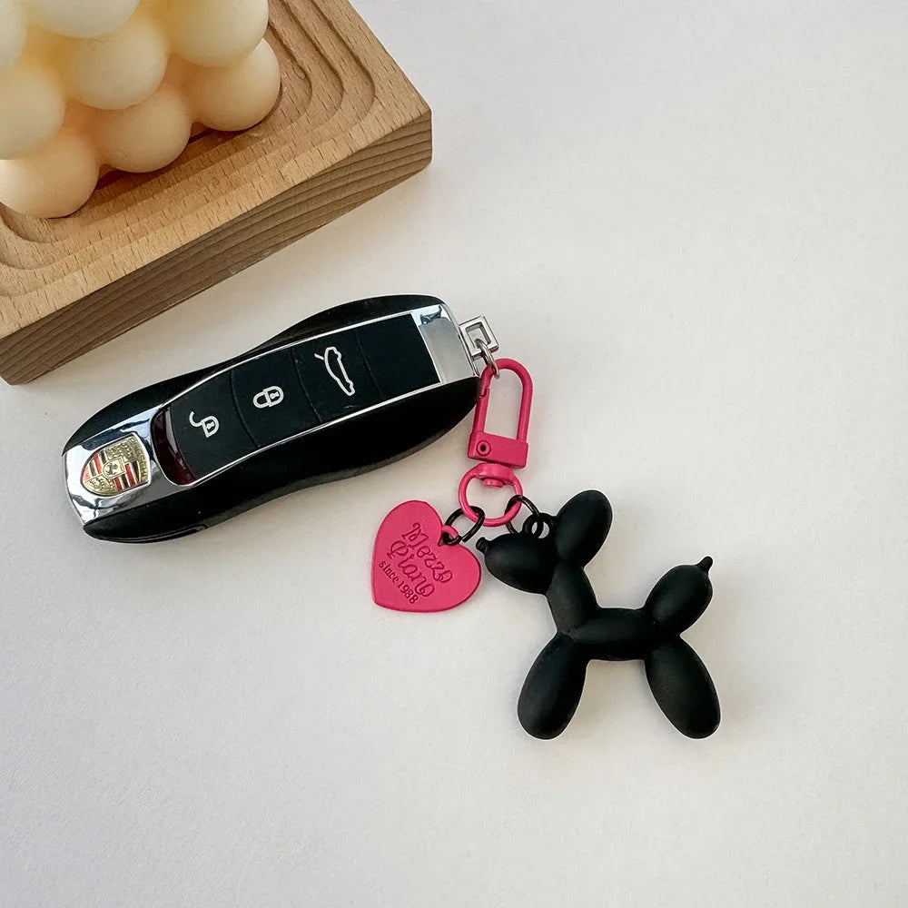 Damen Schlüsselanhänger 2025 - Adorable Balloon Dog Y2k Bag Charms Cute Puppies Acrylic