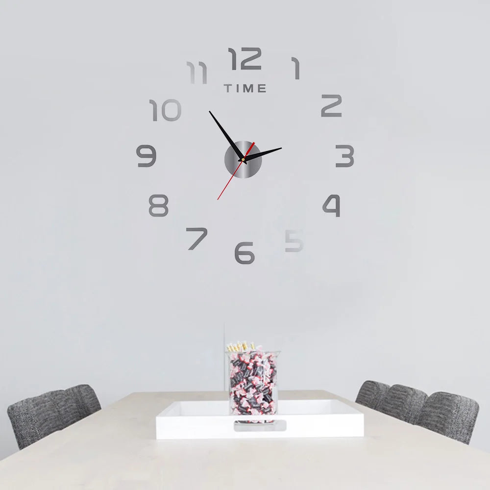 Aurora Modern Wanduhr DIY Lautlos - Acryl Ø60cm Batterie