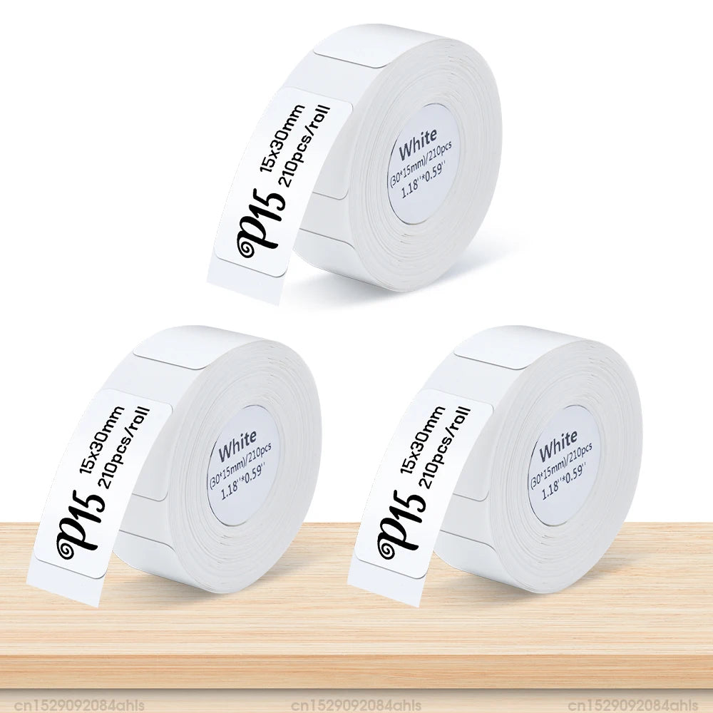 Label-Drucker 2025: Mini-Thermal P15 Portable-Bluetooth - Adhesive Sticker Inkless Collection