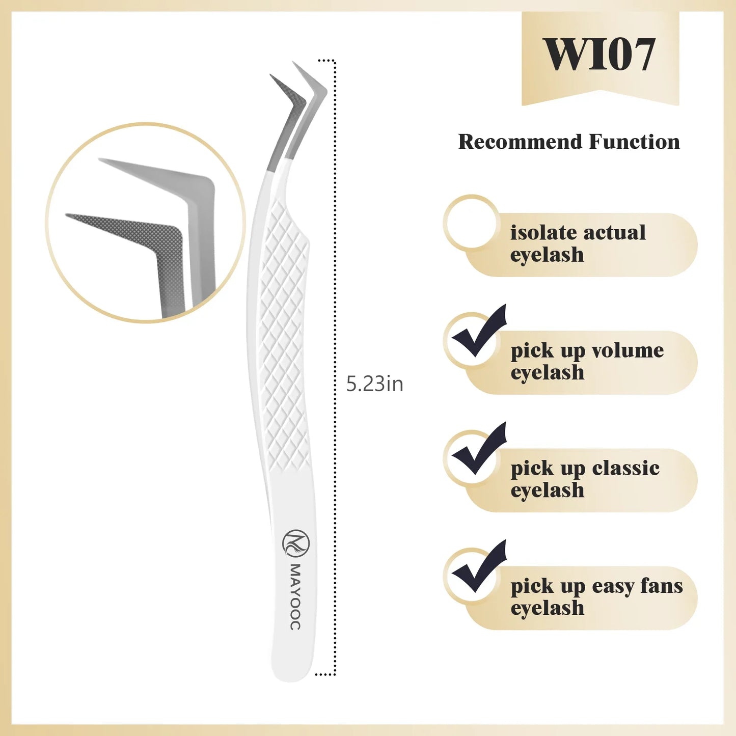 Eyelash Extensions Tweezers  With Fiber Tips Lash Artists High Precision Superhard Anti-Static Tweezer Makeup Tools Custom Logo