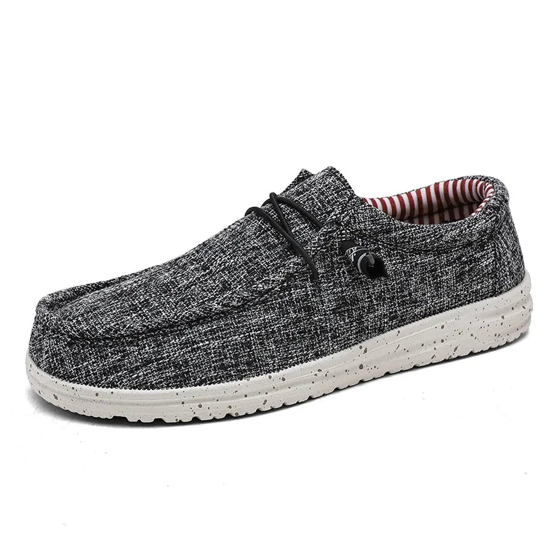 Men 2024 New Leisure Sneakers Spring Summer Breathable Lightweight Outdoor Canvas Shoes Large Size Men's Shoes Walking Loafers