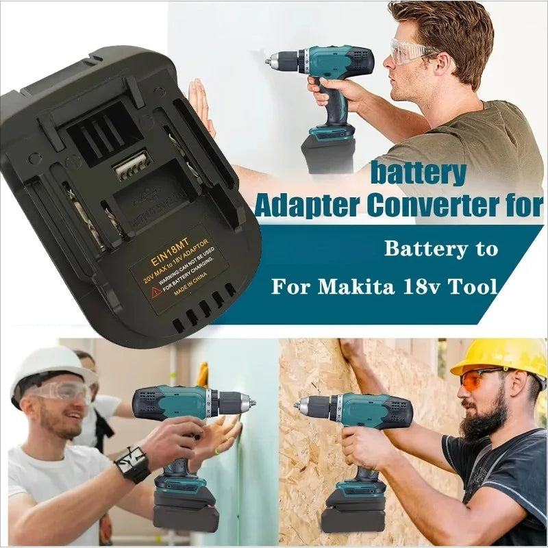 Battery Adapter Converter 18MT Suitable for 18V Li-ion Battery To for Makita 18V Lithium Battery for Makita 18V Tools