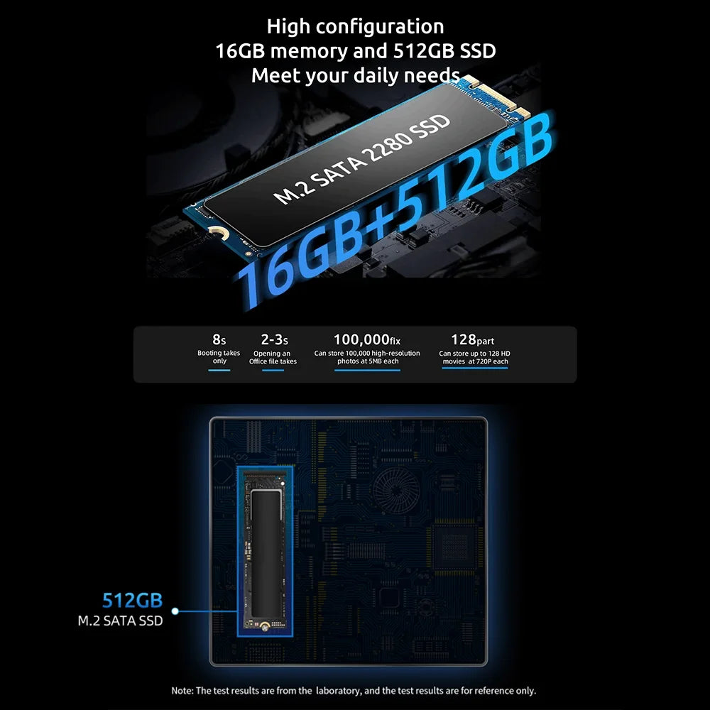 BMAX B4 Plus Windows 11 - 512 GB SSD, 16 GB RAM, Intel N100