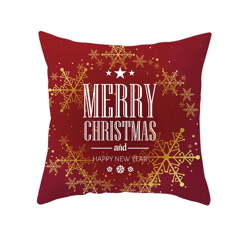 Christmas Pillow Case Christmas Santa Claus Elk Pillow Case Cover Merry Christmas Decorative Pillowcases Party Pillow Case