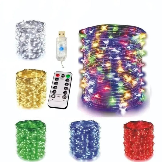 OKAL RED EAST USB LED Lichterkette - Länge 2-30 m, 8 Modi