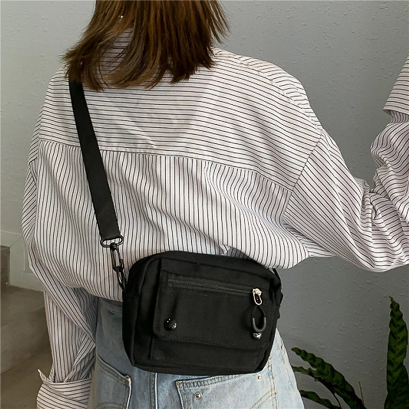 Crossbody Tasche Neue Canvas 2025 - Casual Vielseitig Schön Fashion Frauen - Eine Schulter Paket Große Kapazität Handy Münze Geldbörse