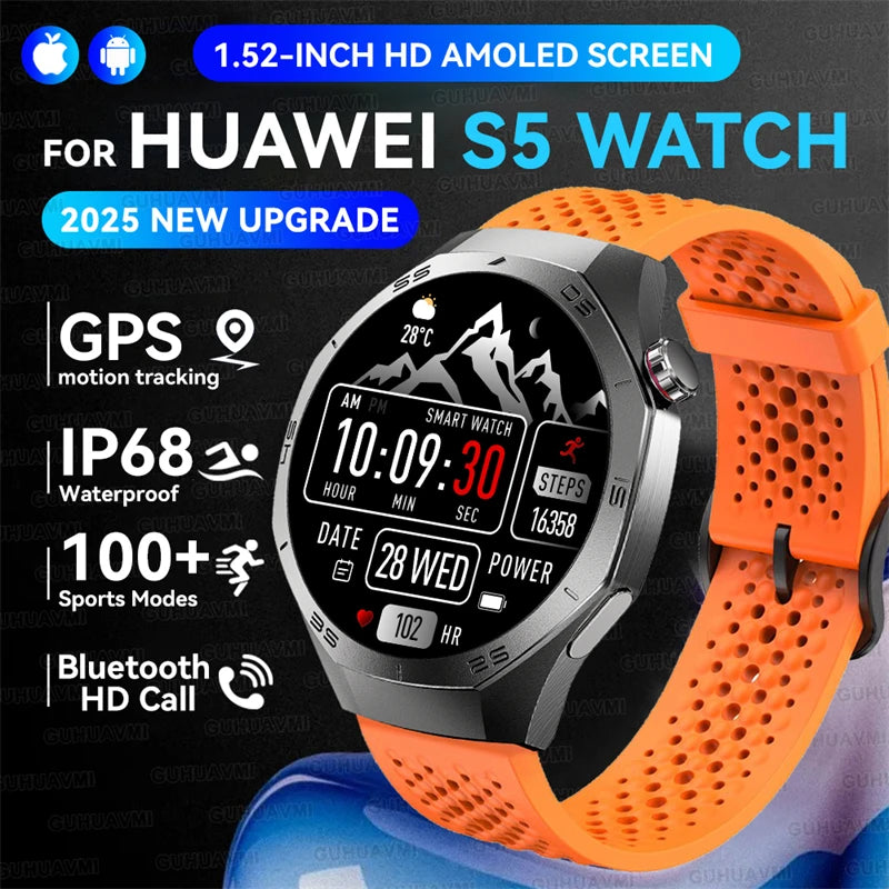 Huawei GT5 Pro AMOLED Display - 1.52 Zoll GPS IP68 Puls