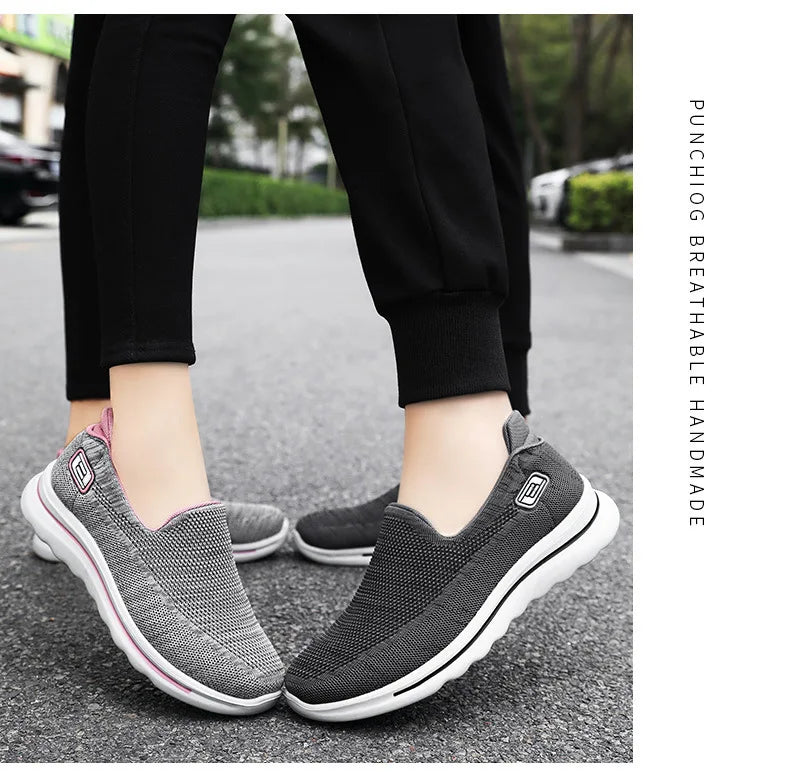 Atmungsaktive Frauen Sneakers 2025 - Leichtgewicht Weiblich Tennis Schuhe - Rutschfest Männer Sneakers Outdoor Weich Vulkanisiert Schuhe Casual Sommer