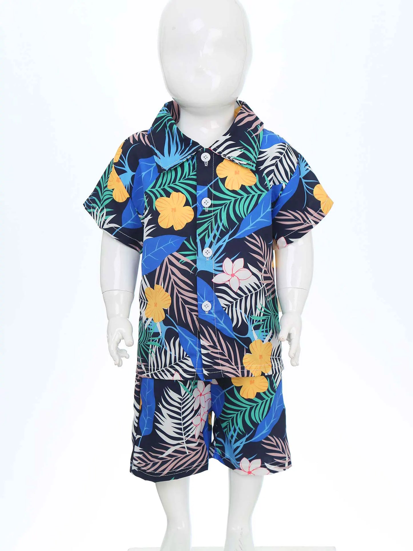 Jungen-Sommer-Set 2025: Hawaii-Hemd & Shorts - Premium Vacation Collection