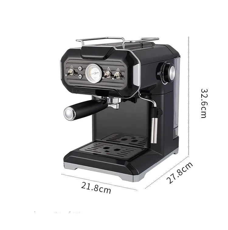 Semi-Automatic Coffee Machine Household Small Italian Concentration High Pressure Extraction Foaming Steam All-In-One Machine