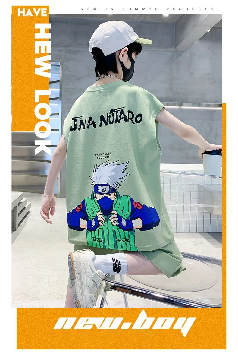 Jungen-Sportset 2025: Tank-Top & Shorts - Performance Athletic Collection