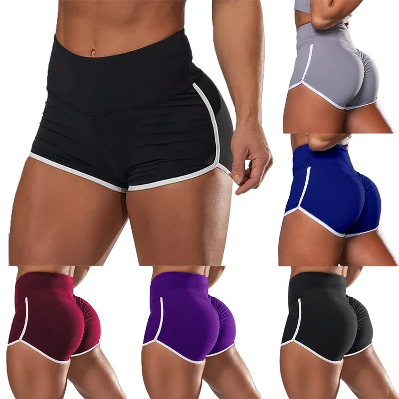Sport-Shorts 2025: Women Gym Fitness Tight-Fitting Yoga Shorts Sexy Elastic Sports - Running Tight Hip Lifting Shorts Girls Casual Sports Short Pants Collection