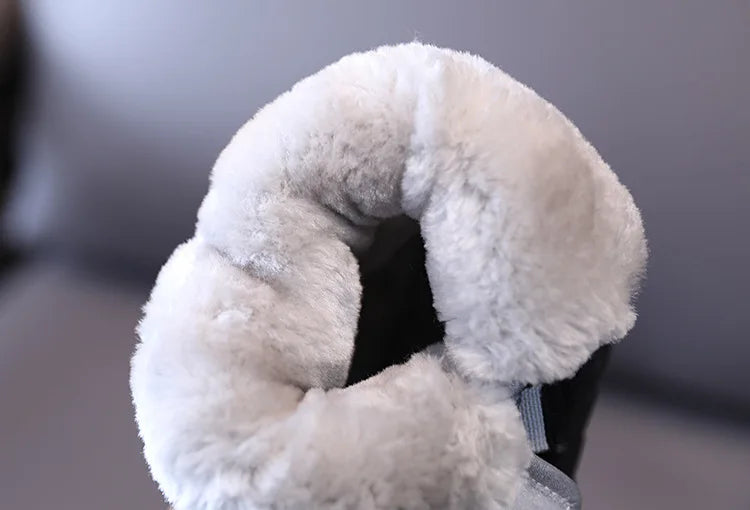 Kinder Winter 2022 neue Schneeschuhe plus samt verdickende Jungen und Mädchen Baumwoll schuhe wasserdicht rutsch fest