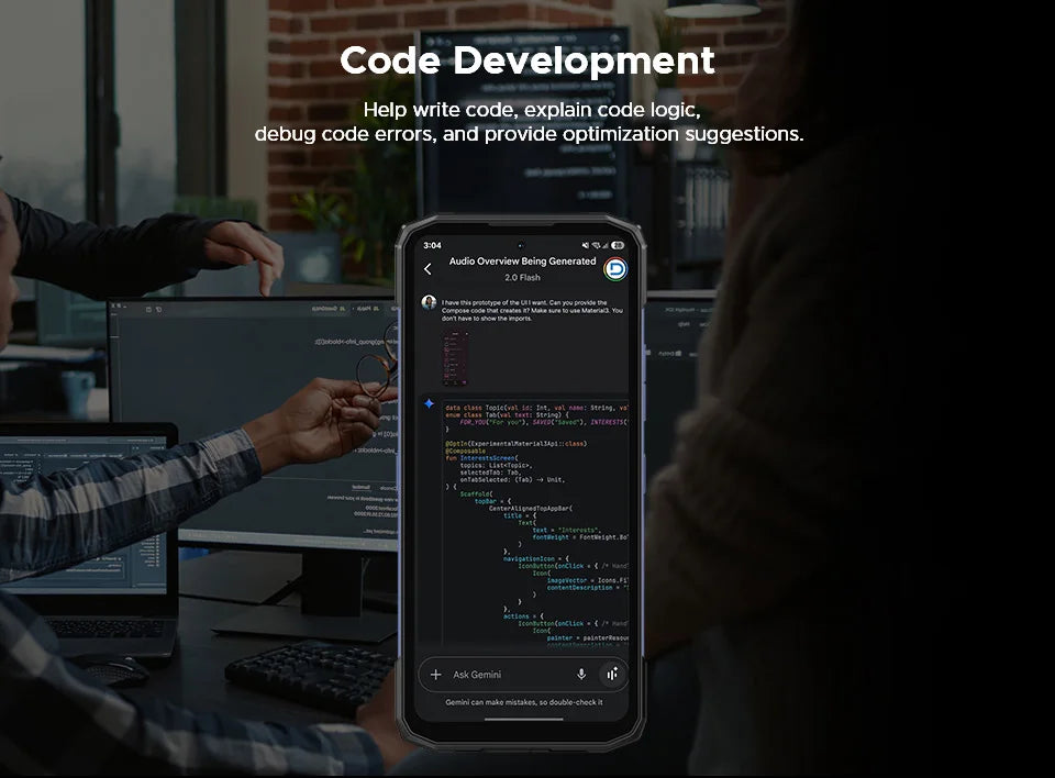 DOOGEE Blade20 Robustes Gemini AI Smartphone - 10300mAh 6,6 Zoll 18W