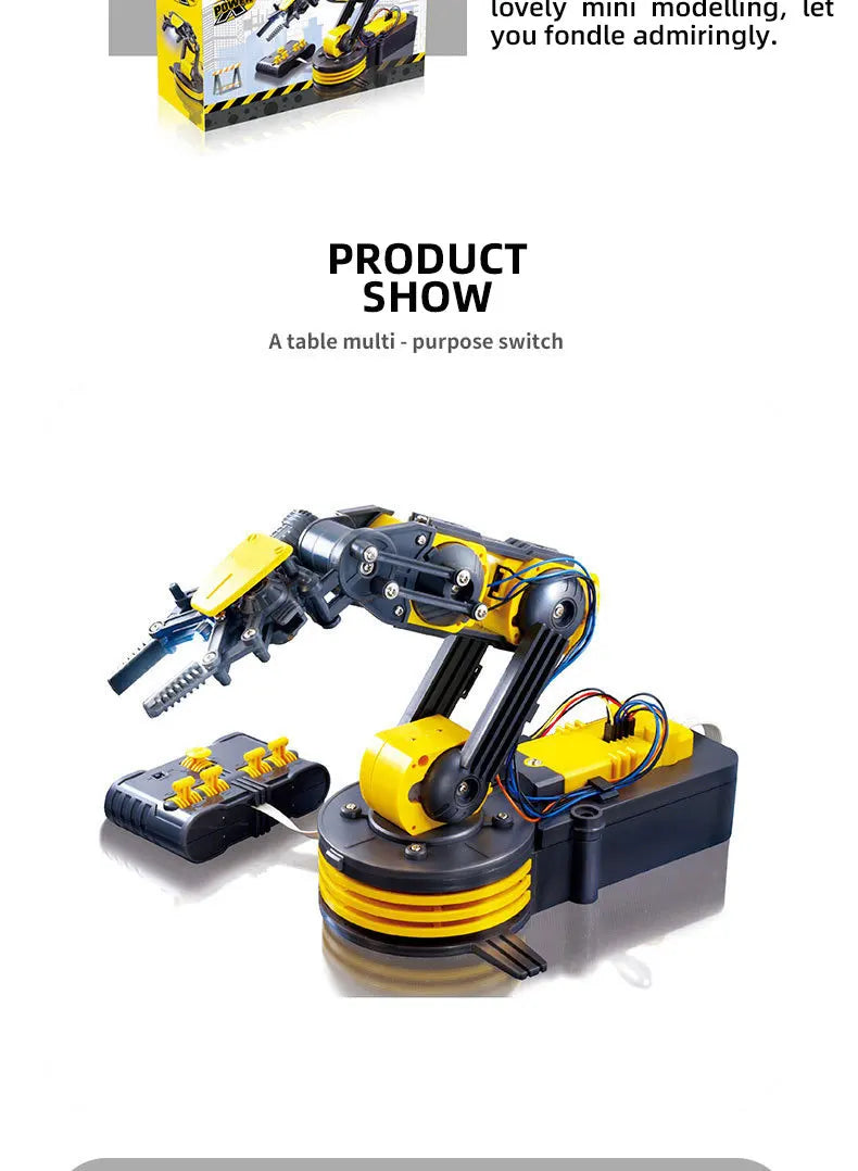Telecomandă manipulator DIY electric științific robot braț experiment asamblare copii jucării educative cadou de ziua de naștere copil