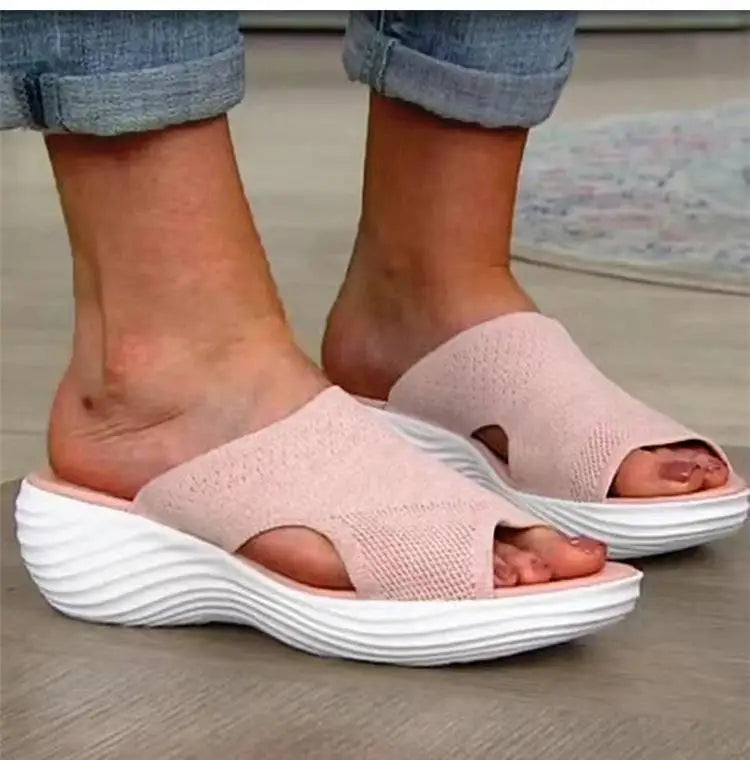 Woman Sandals Shoes Summer Elegant Women's Sandals Slides Sandals Ladies Wedge Shoes Woman Breathable Female Footwear Slipper