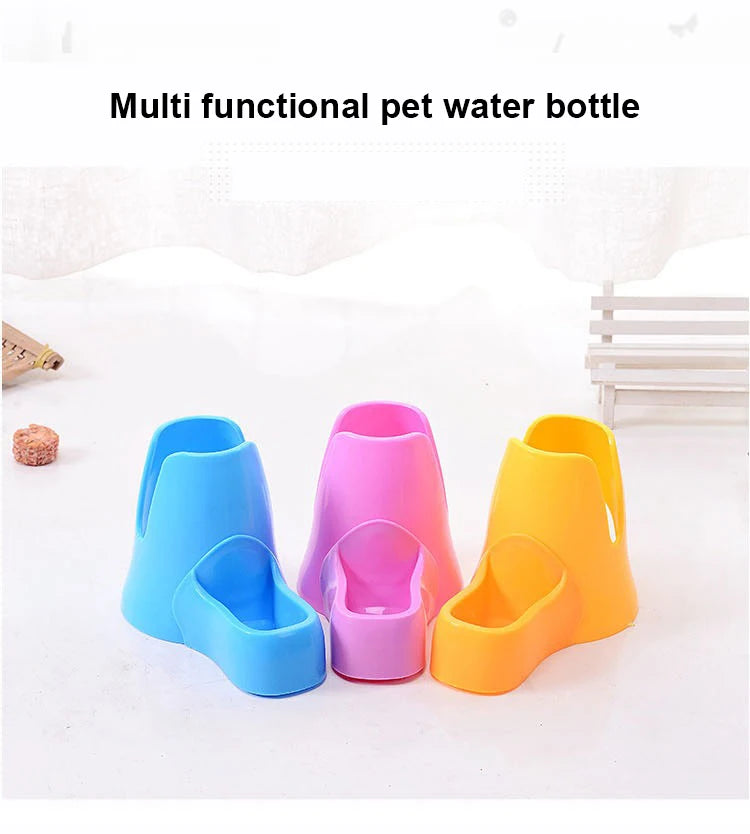 New Pet Hamster Automatic Feeder Small Hedgehog Golden Bear Feeder Water Dispenser Vertical Ball Water Bottle Pet Supplies
