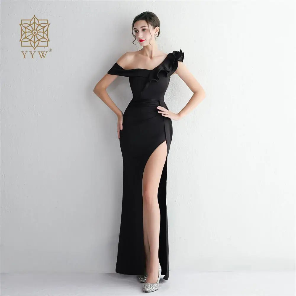 Luna Avelin Satin Abendkleid - Maxi Gr L 150cm Burgund