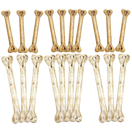 OhneMarke 20er Pack künstliche Knochen - Kunststoff, klein