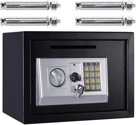 DayPlus 16L Digitaler Stahl-Safe - Elektronische Sicherheitsbox für Büro und Zuhause