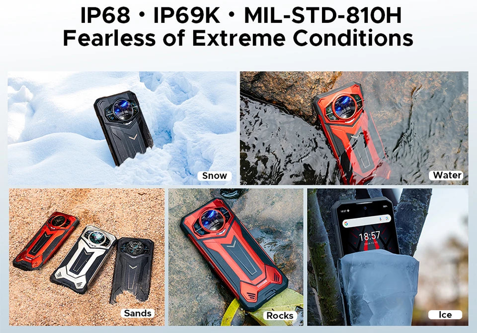 DOOGEE S200 Plus Outdoor 5G Smartphone - 11000 mAh, 66 W, 6,72 Zoll