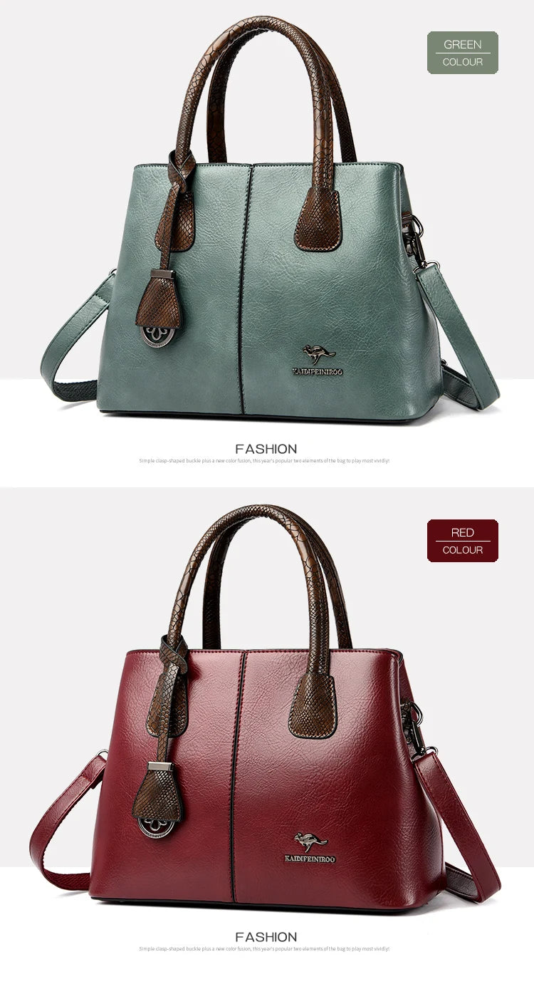 Fashion Crossbody Bags for Women Designer Ladies Purses and Handbags High-quality Soft Leather Women Shoulder Messenger Bags Sac