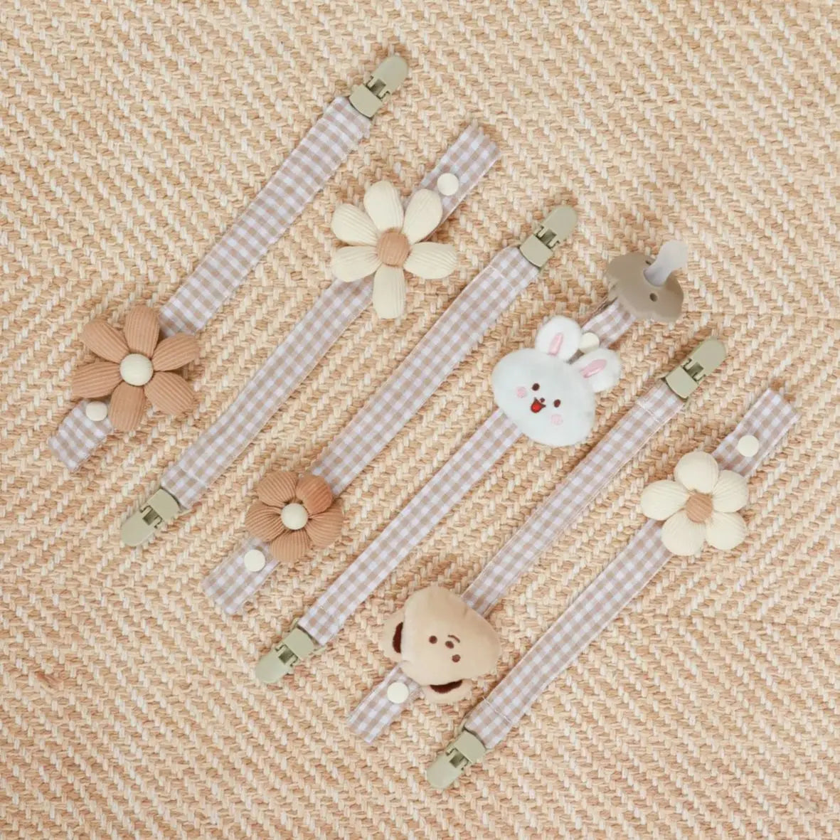 Baby Pacifier Clip Cute Bear Pacifier Chain Baby Pacifier Handheld Tooth Toy For Boys And Girls Enlightening Toy Pacifier Chain