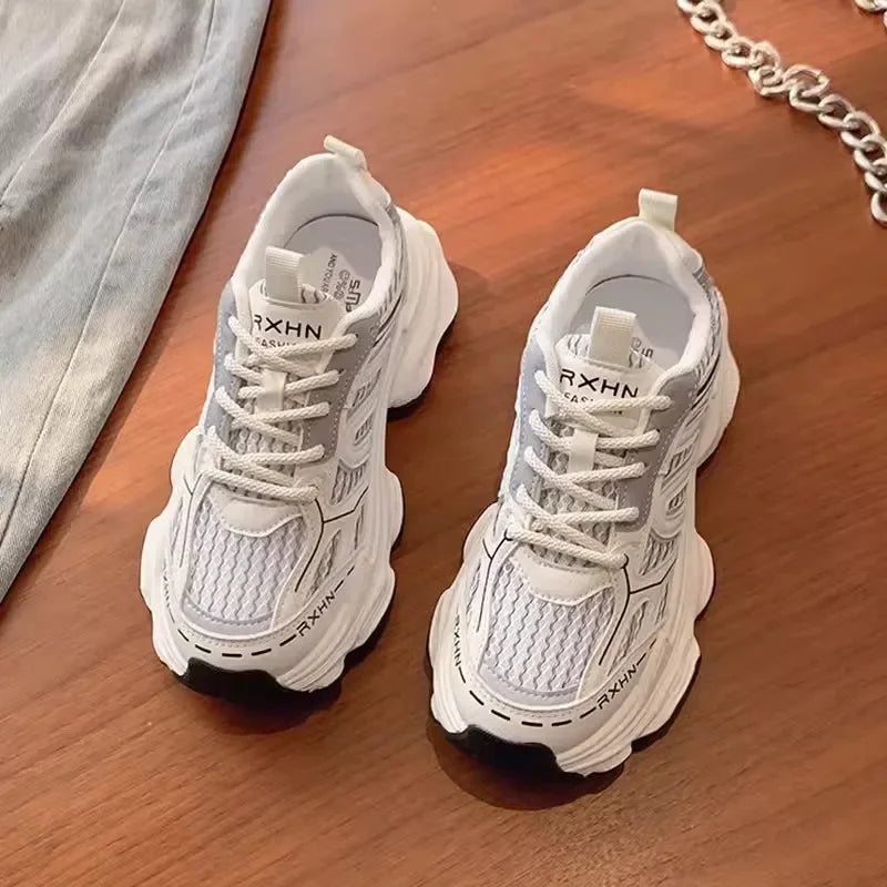 YBQJOO Sneaker Atmungsaktiv - Größe 36-41 Sohle Gummi