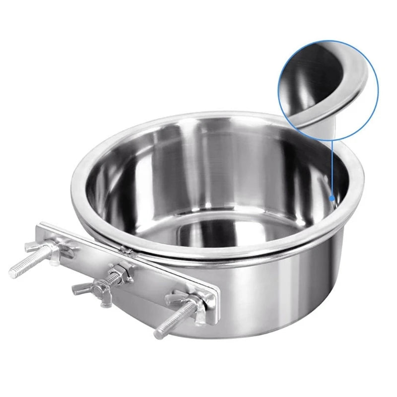 Pet Cage Feeder Water Bowl Food Dispenser for Small Medium Large Cats Dogs Pet Feeding Solution for Cats Dogs Drop Shipping