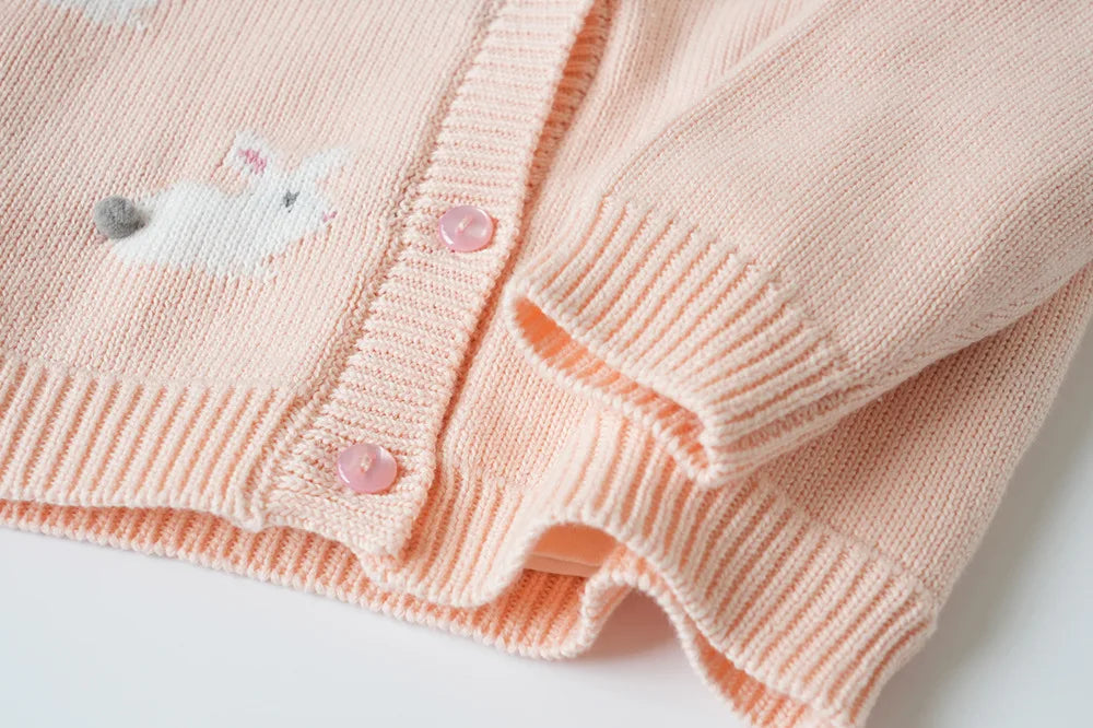 Deer jonmi Gestrickter Pilz-Pullover - Baumwolle Vollärmel