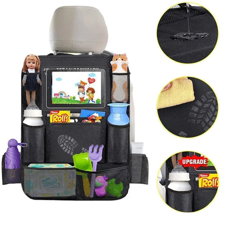 Reise-Organizer 2025: Car-Seat-Back Multi-Functional - Touch Screen Travel Collection