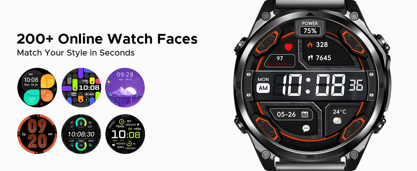 DOOGEE ANYWISE W1 LITE - Akku 8-12 Tage, 5ATM, 1,43Zoll